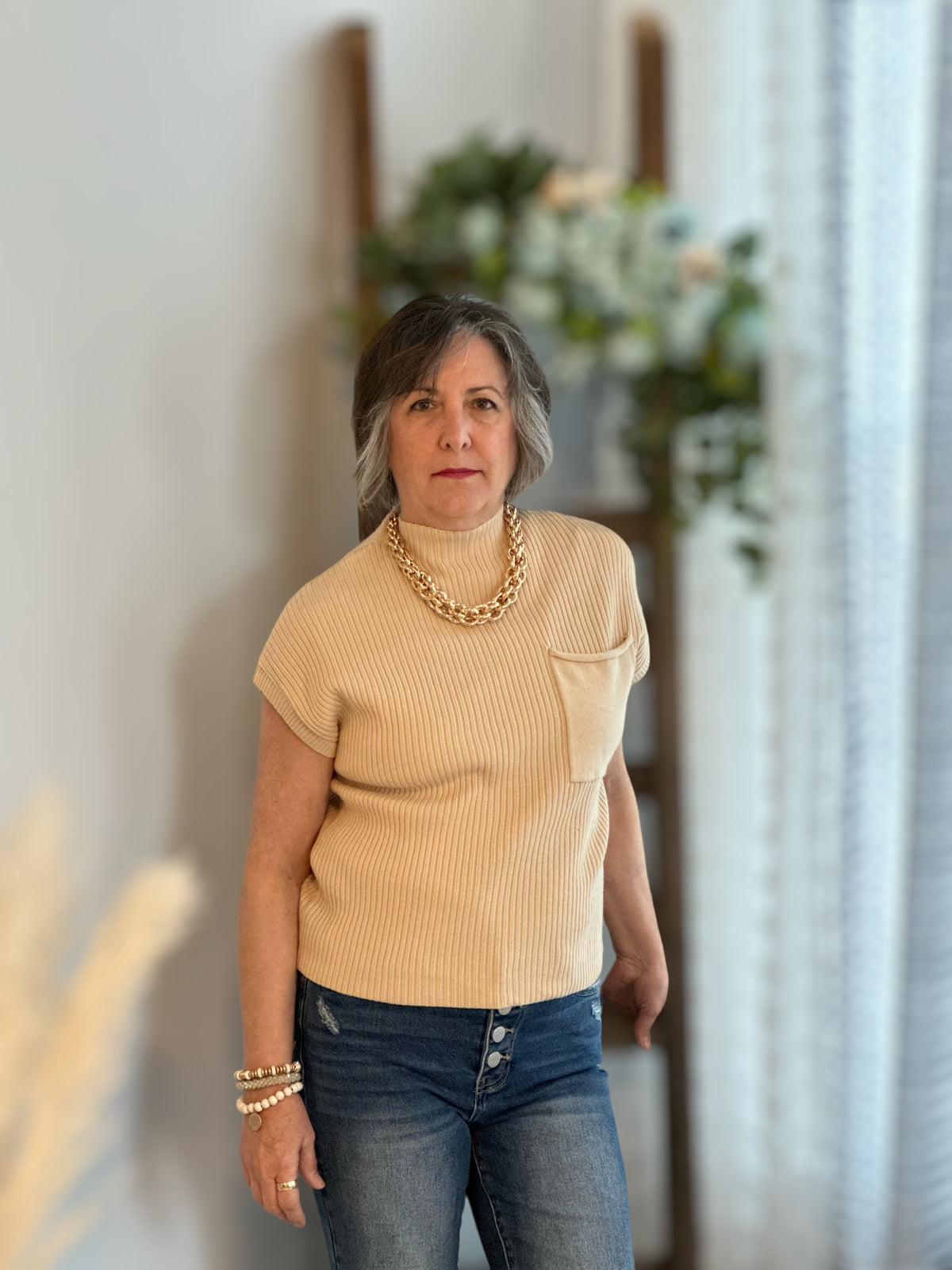 Stylin' Short Sleeve Sweater