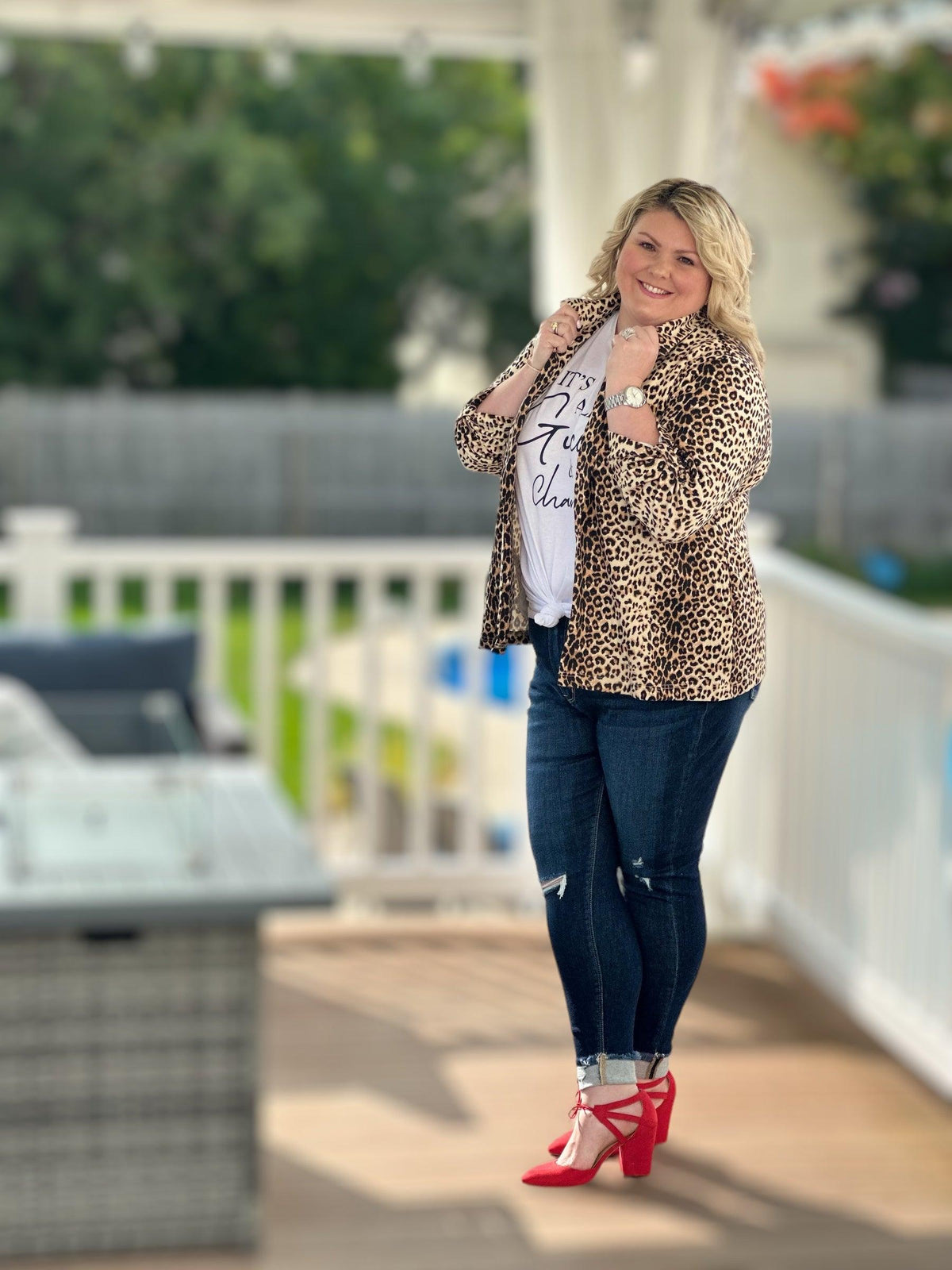 Lovely in Leopard Blazer - Amelia K. Luxe