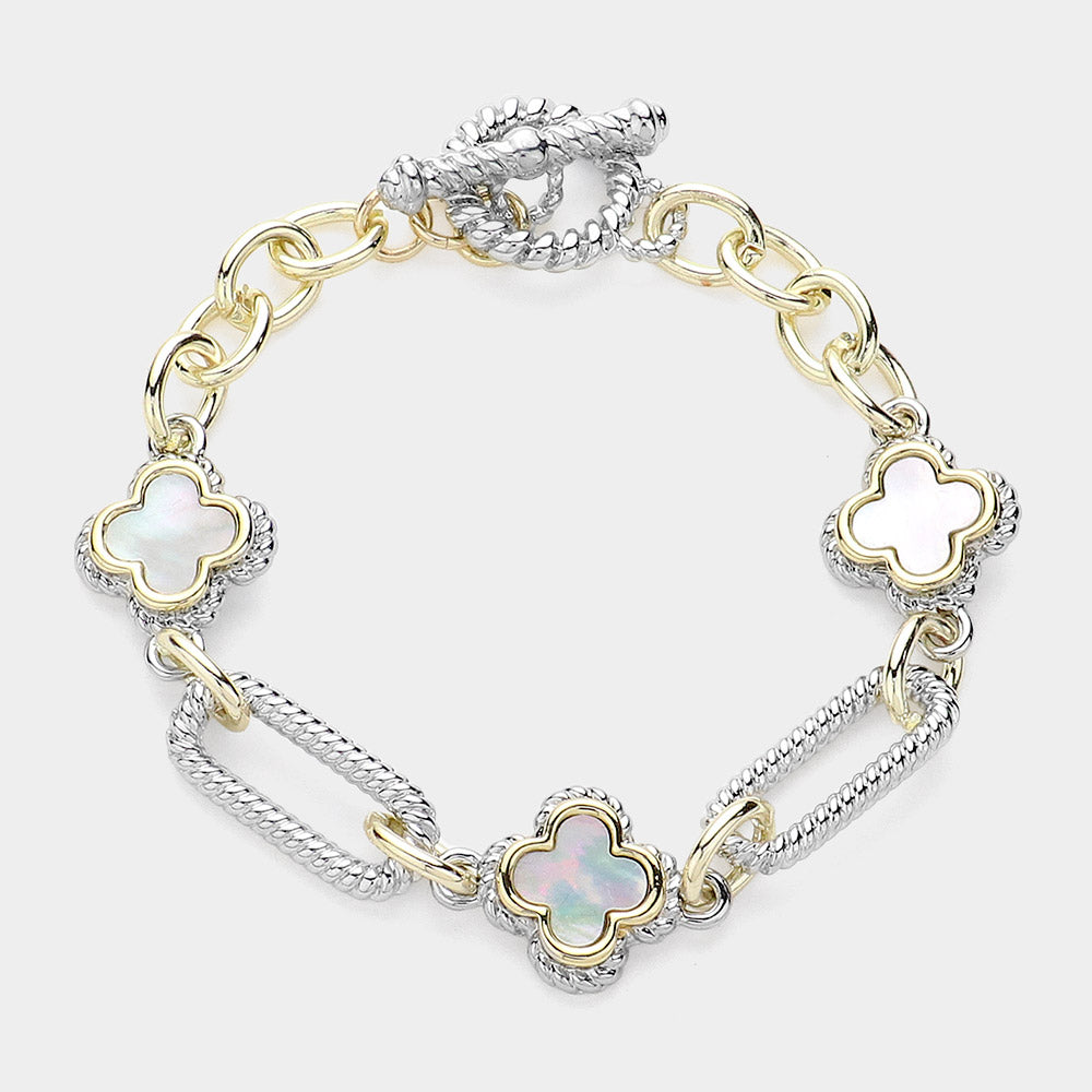 Quatrefoil Toggle Bracelet
