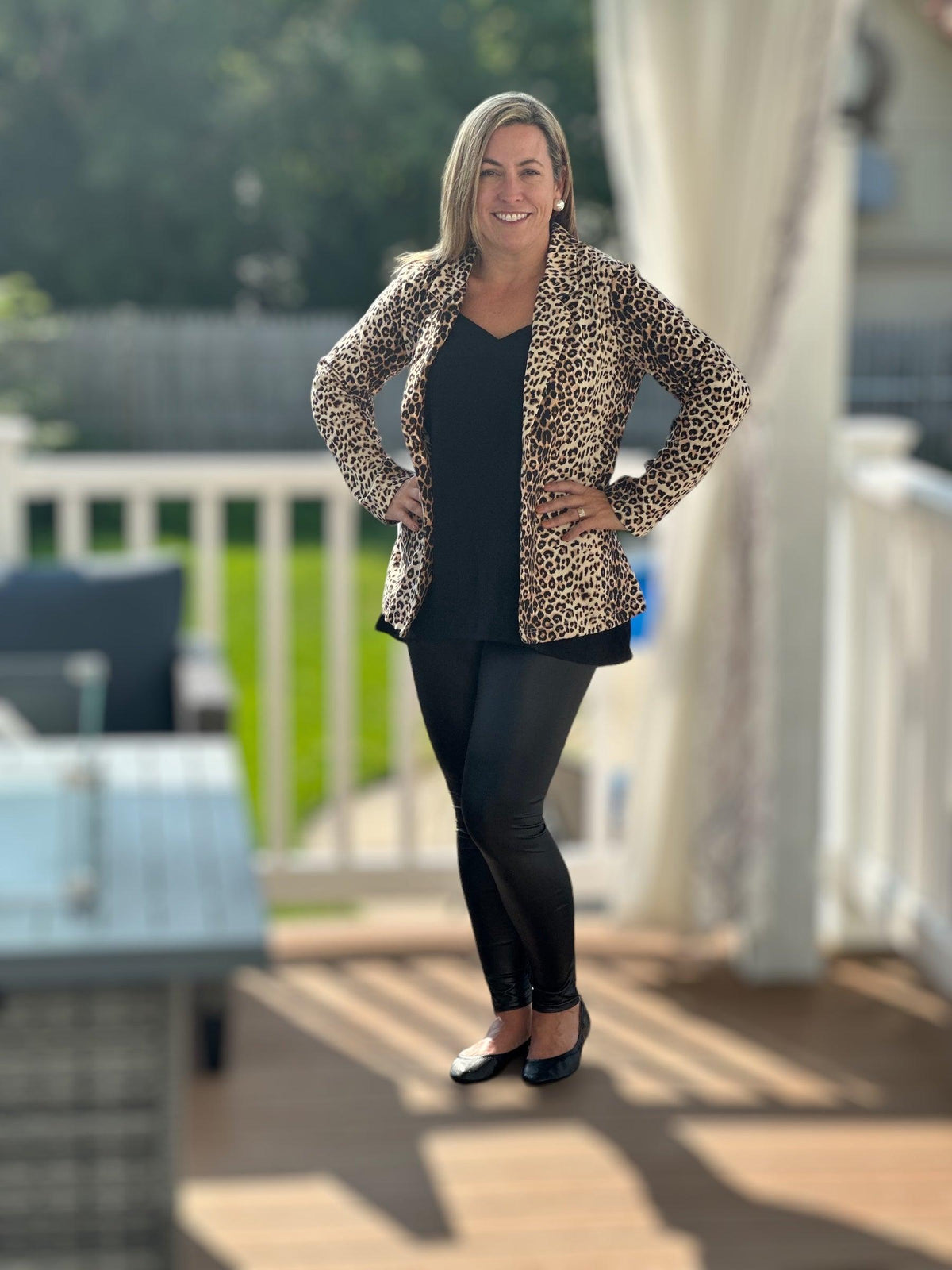 Lovely in Leopard Blazer - Amelia K. Luxe
