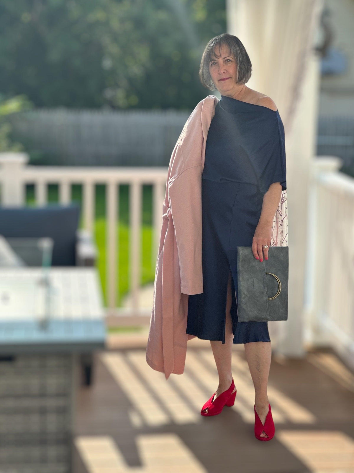 Chic in Navy Dress - Amelia K. Luxe