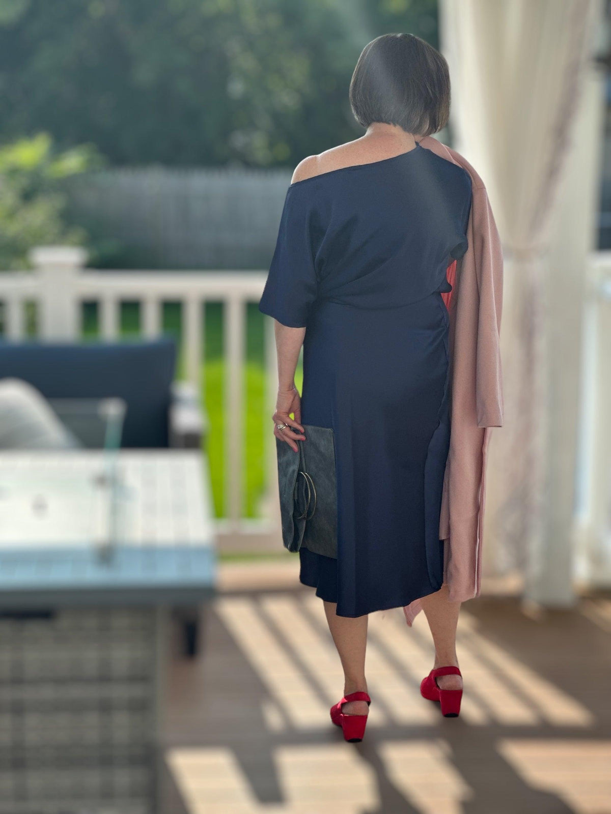 Chic in Navy Dress - Amelia K. Luxe