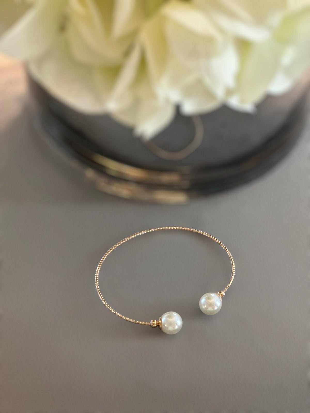 Pearl Tip Cuff - Amelia K. Luxe