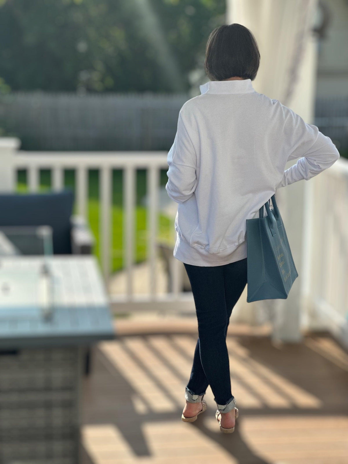 Snowy Quarter Zip Pullover - Amelia K. Luxe