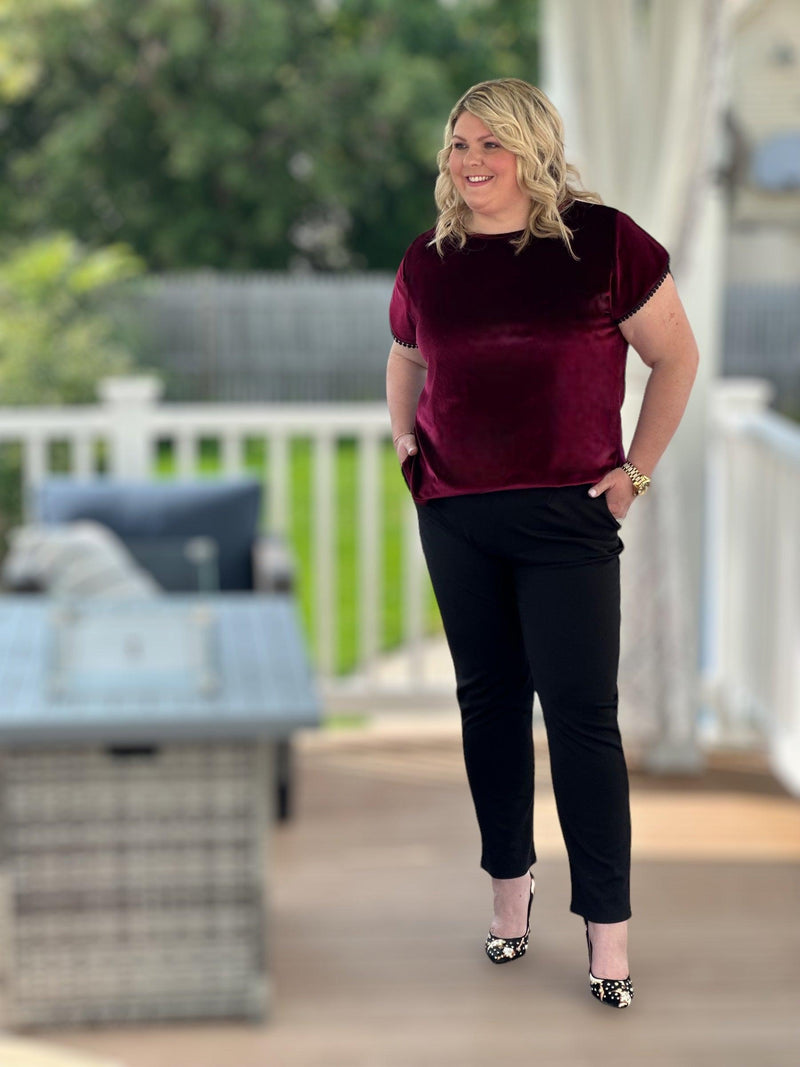 Elevated Velvet Tee - Amelia K. Luxe