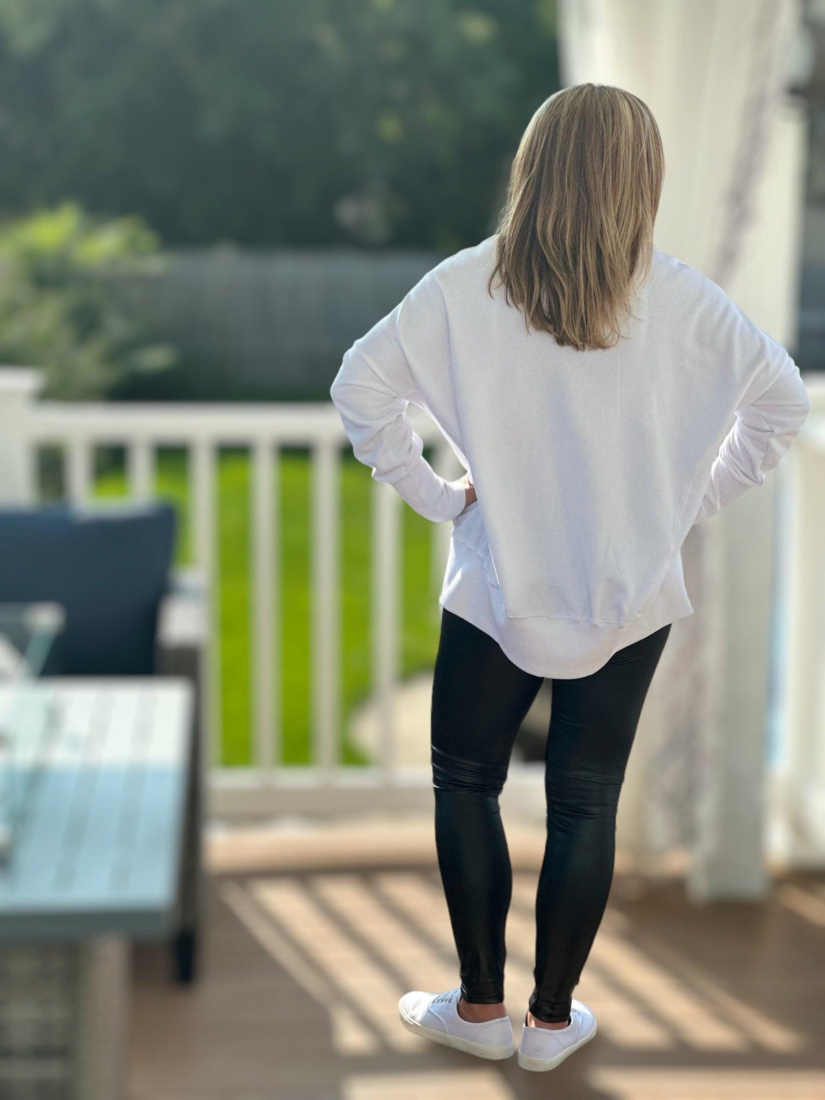 Leather Sateen Leggings - Amelia K. Luxe