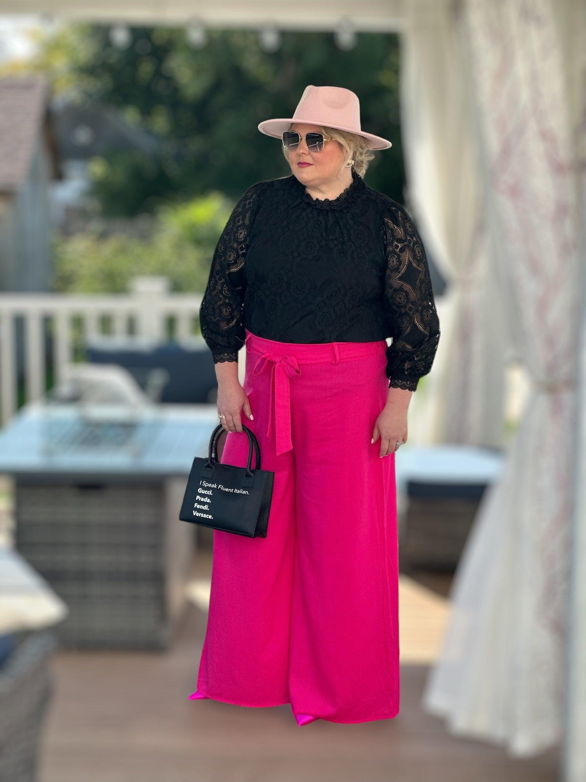 Barbiecore Pink Trousers - Amelia K. Luxe