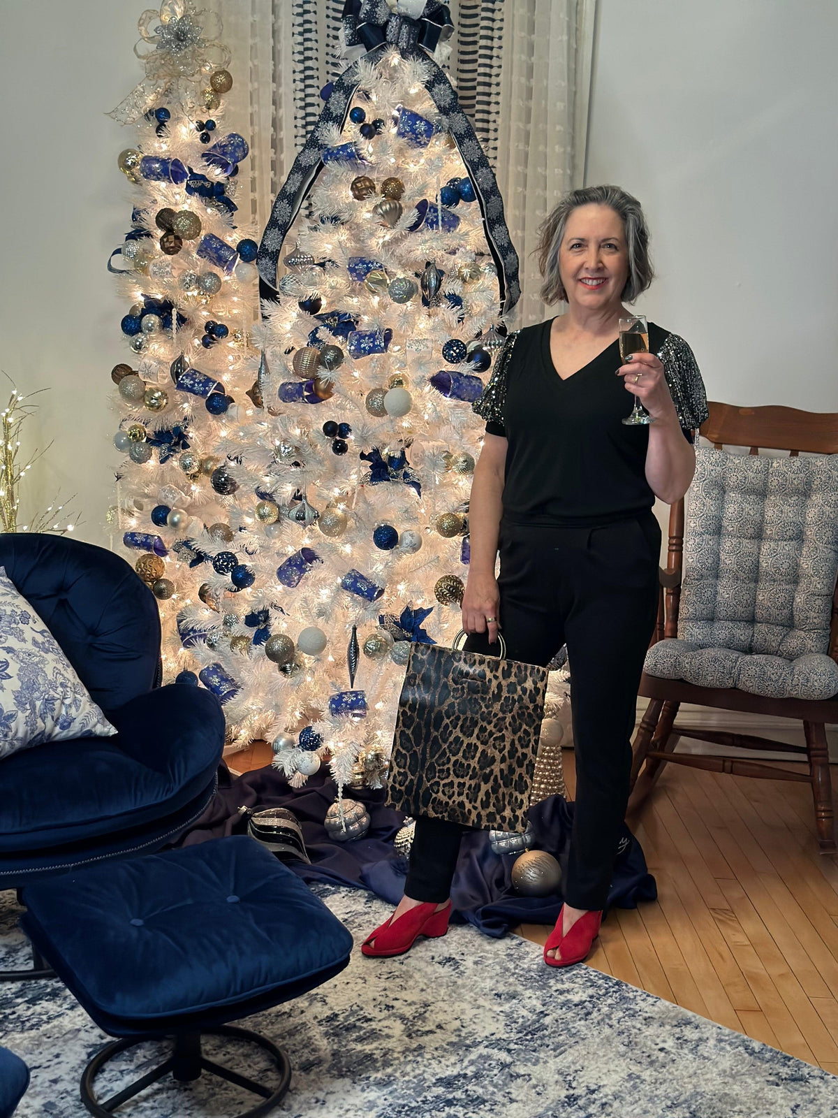 Sequin Puff Sleeve Top - Amelia K. Luxe