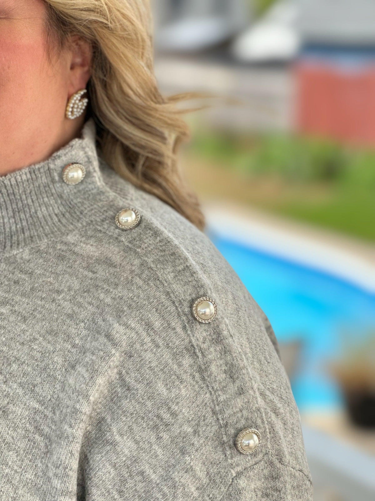 Lofty Pearl Sweater - Amelia K. Luxe