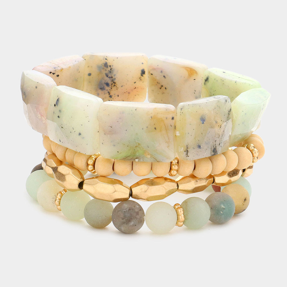 Semi Precious Stretch Bracelets