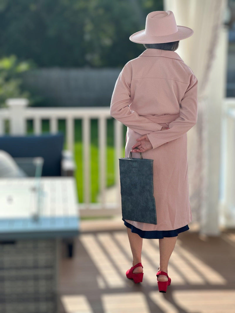 Blush Open Front Coat - Amelia K. Luxe