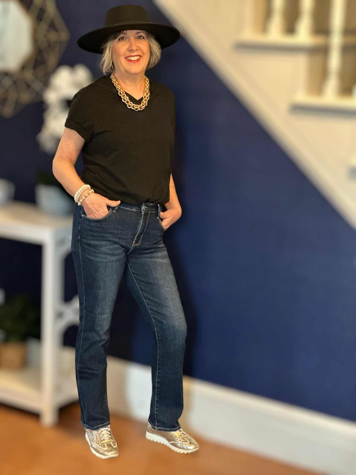 High Rise Slim Straight