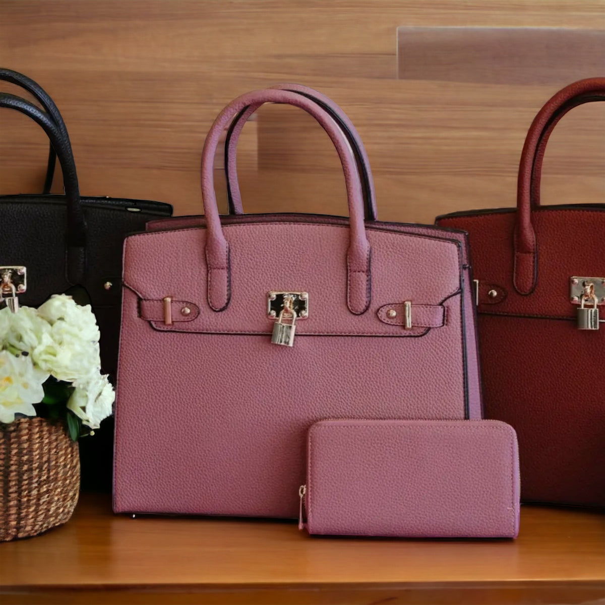 Grace Tote and Wallet Set