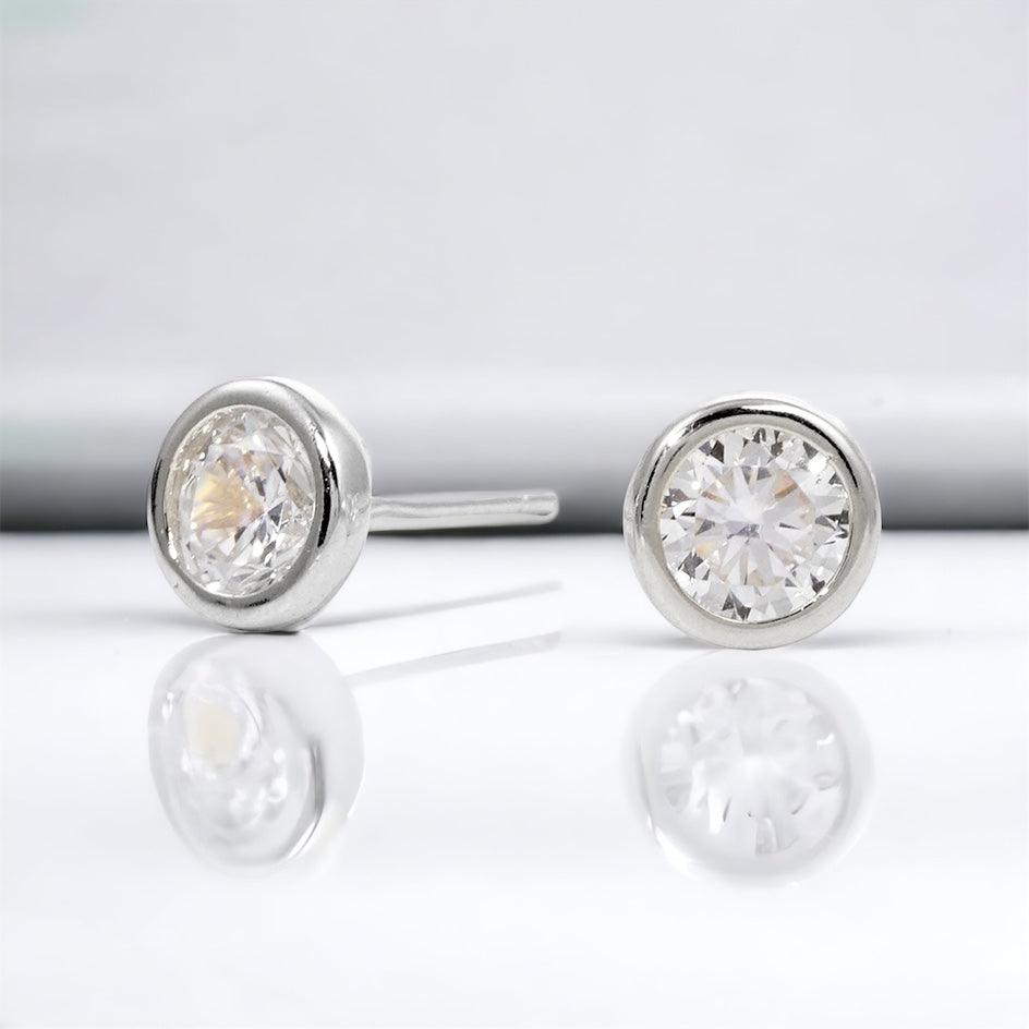 Classic Bezel Studs - Amelia K. Luxe